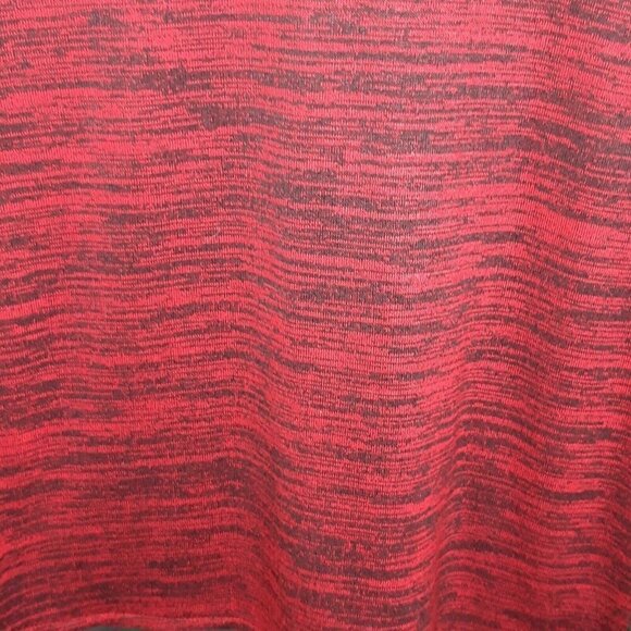 Kensie women's red Stretch Top With black Silky Panels. Medium - Picture 4 of 7